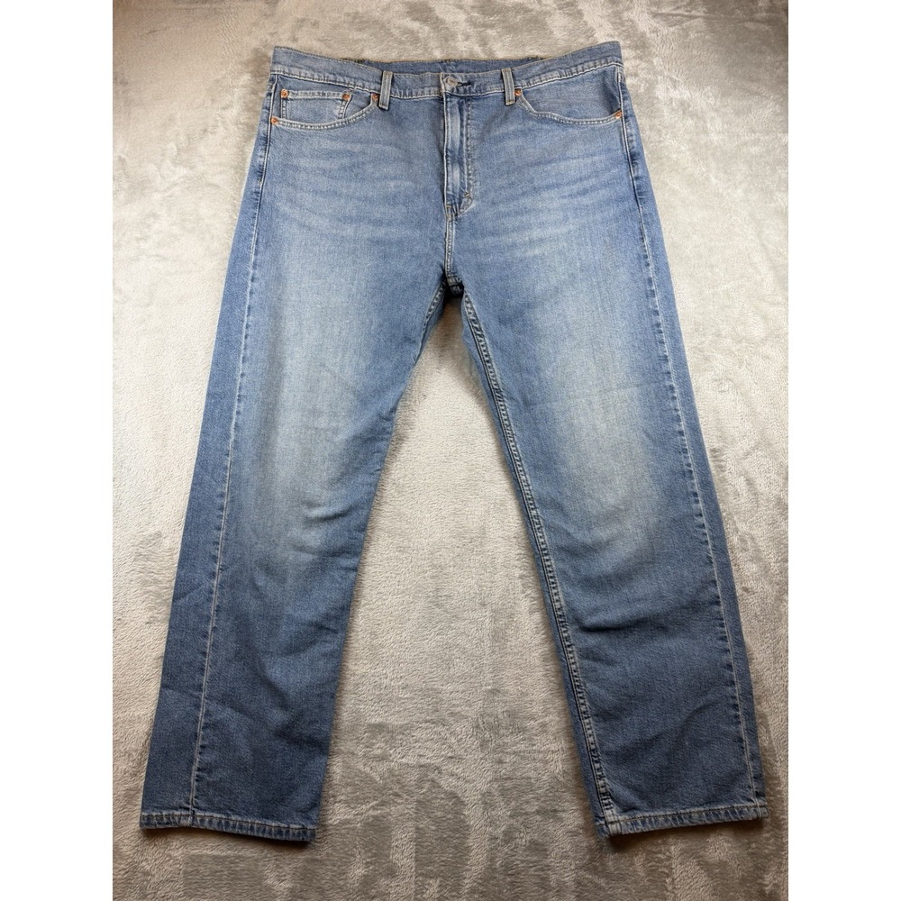 Levi's 505 Jeans Men's 40x30 Regular Fit Straight Leg Stretch Denim Blue